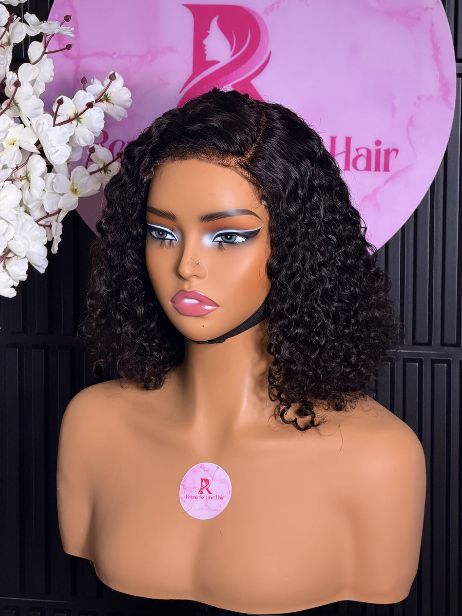 12” Pixie Curly Wig – Natural Colour with Afro Root Front